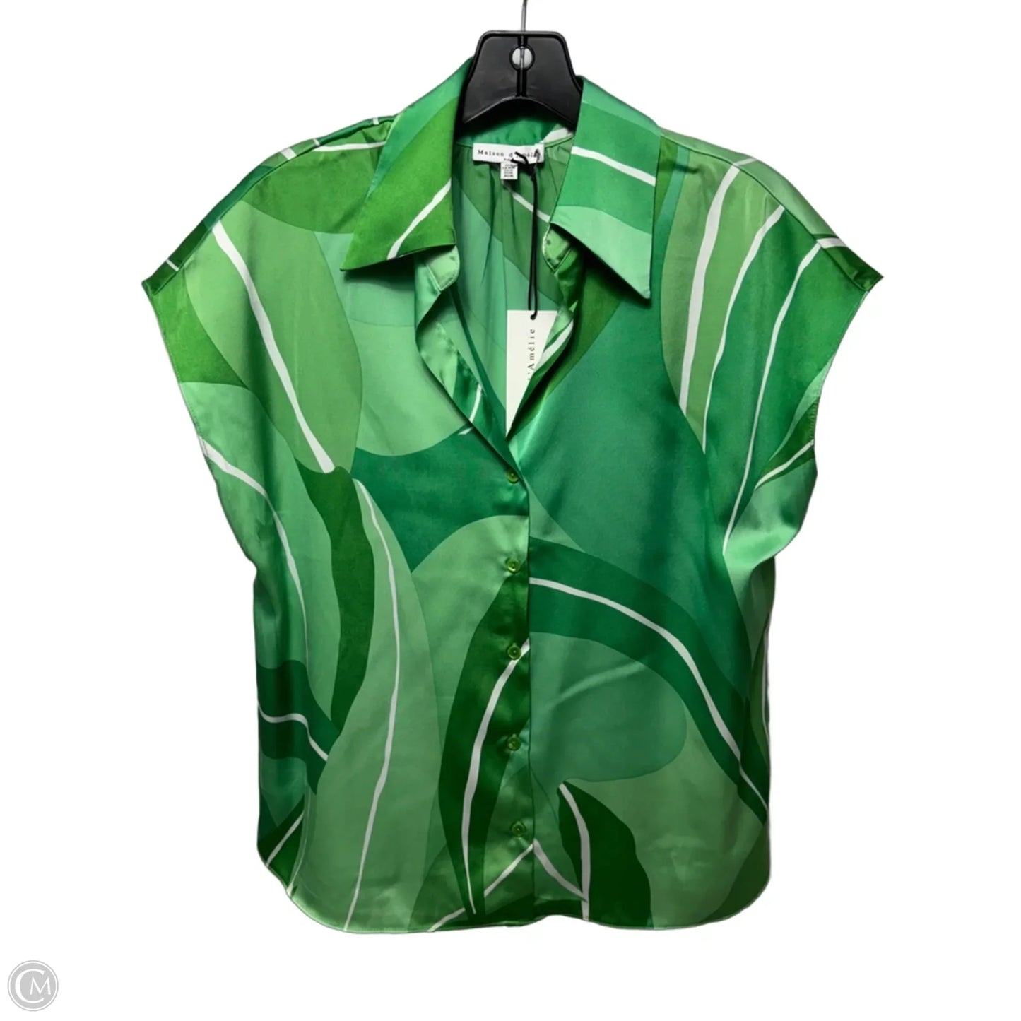 Top Sleeveless By Maison d’Amelie In Green, Size: M