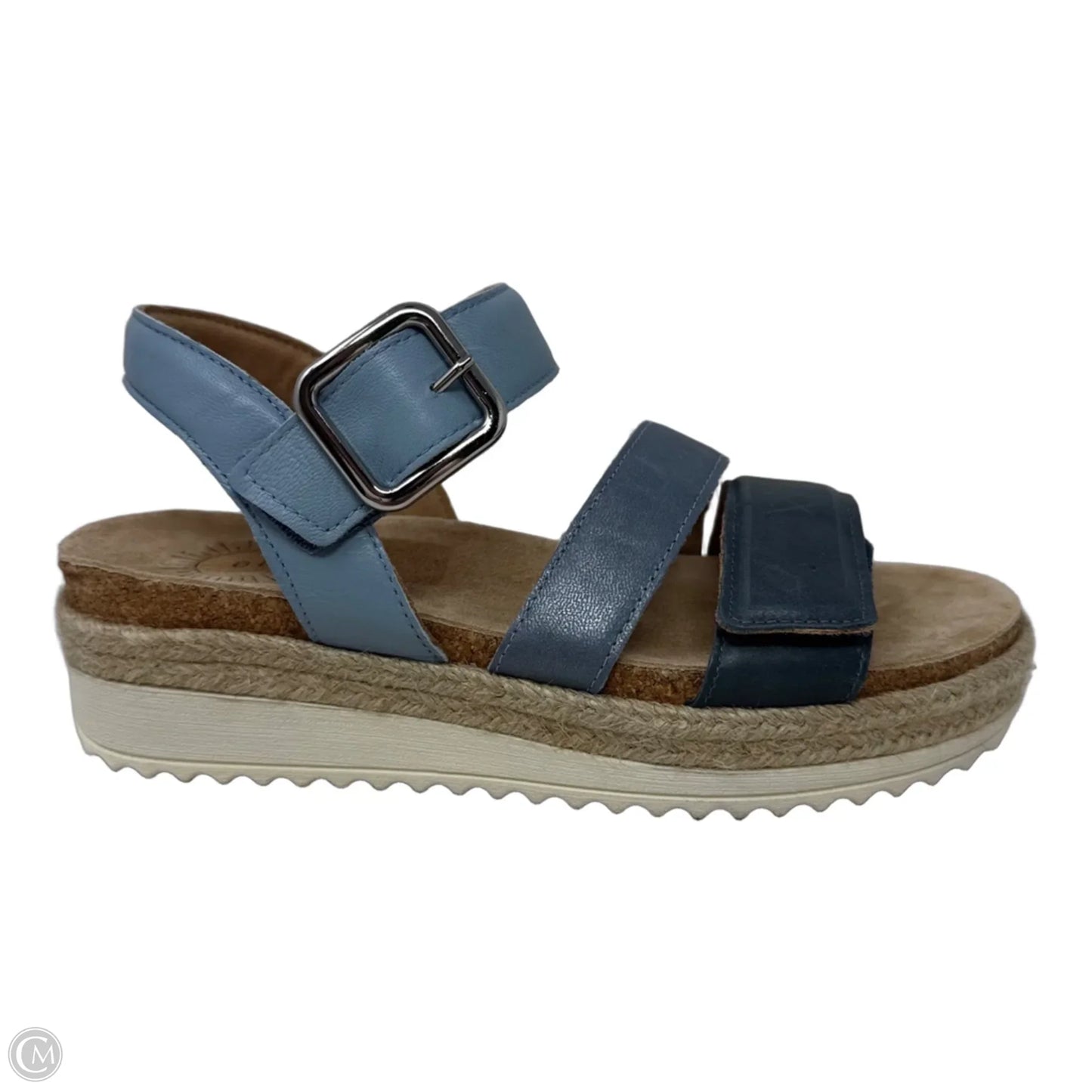 Espadrille Sandals Heels Platform By Brioso In Blue, Size: 6.5