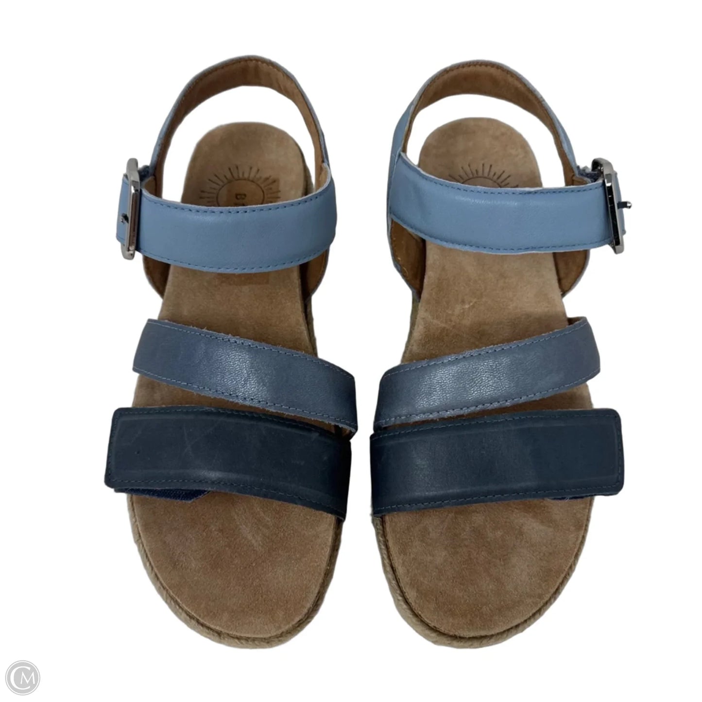 Espadrille Sandals Heels Platform By Brioso In Blue, Size: 6.5