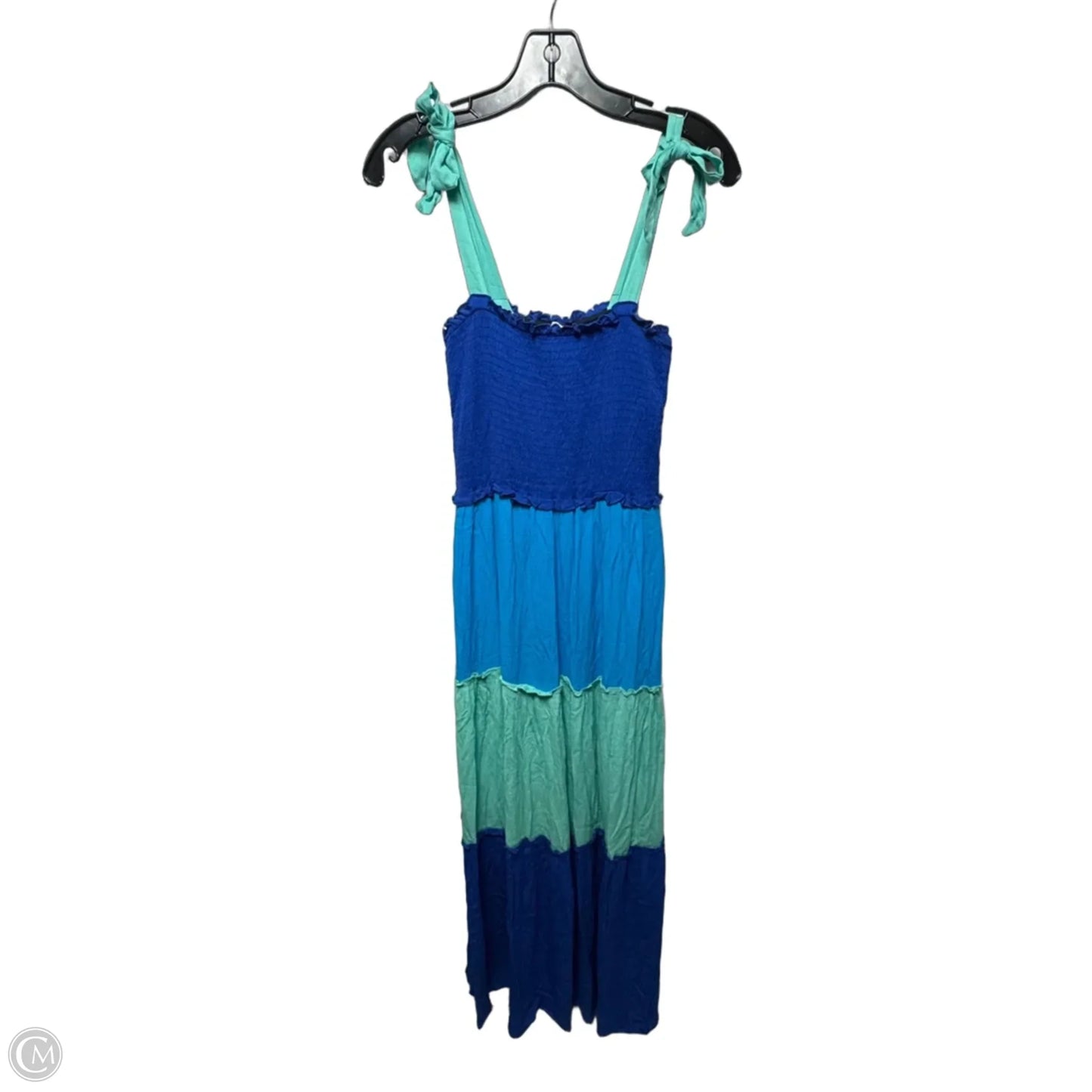 Dress Casual Maxi By Bebop In Blue & Green, Size: S