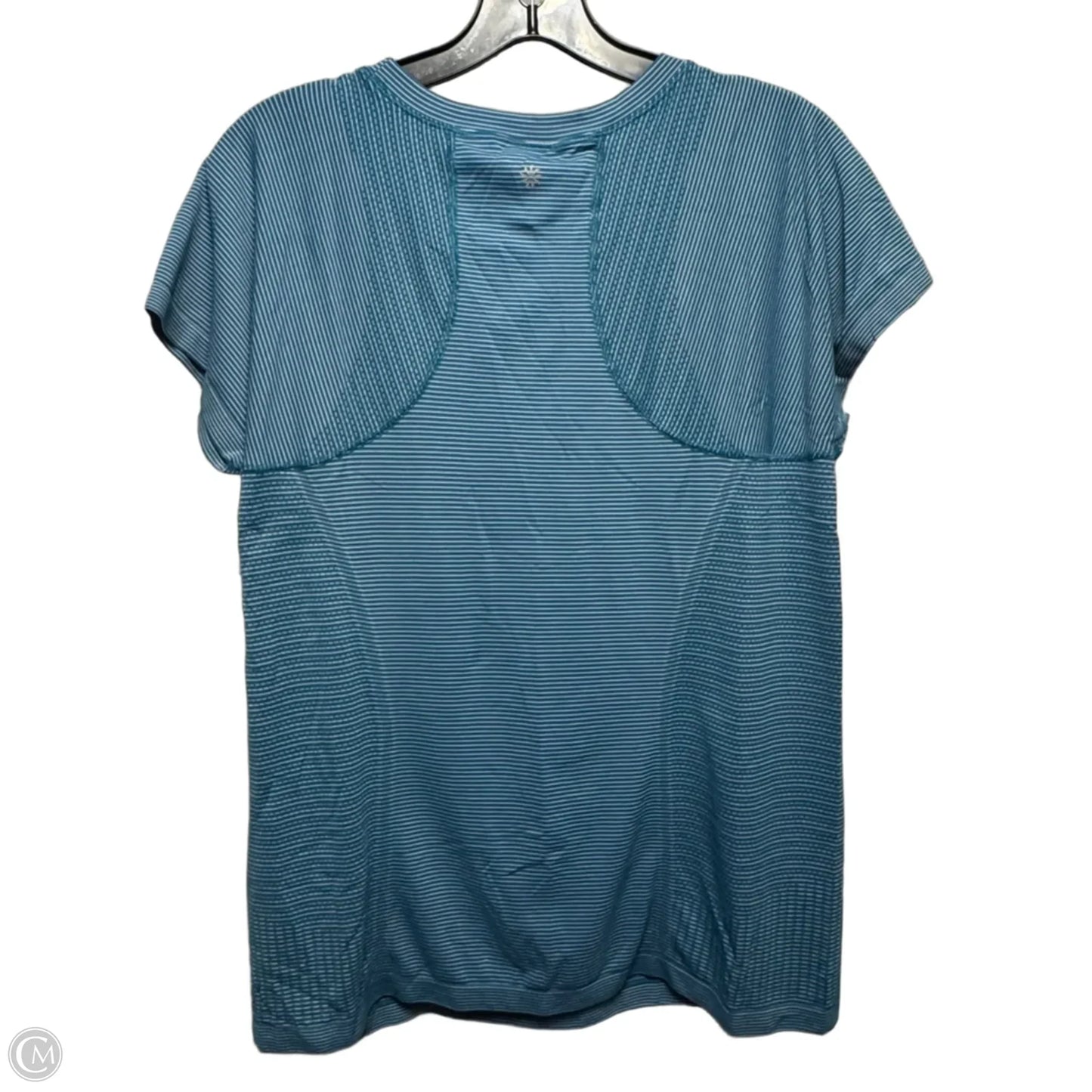 Athletic Top Short Sleeve By Athleta In Striped Pattern, Size: Xl