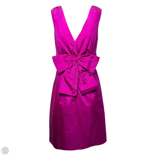 Blaine Silk Bow Dress Designer By Kate Spade In Purple, Size: 6