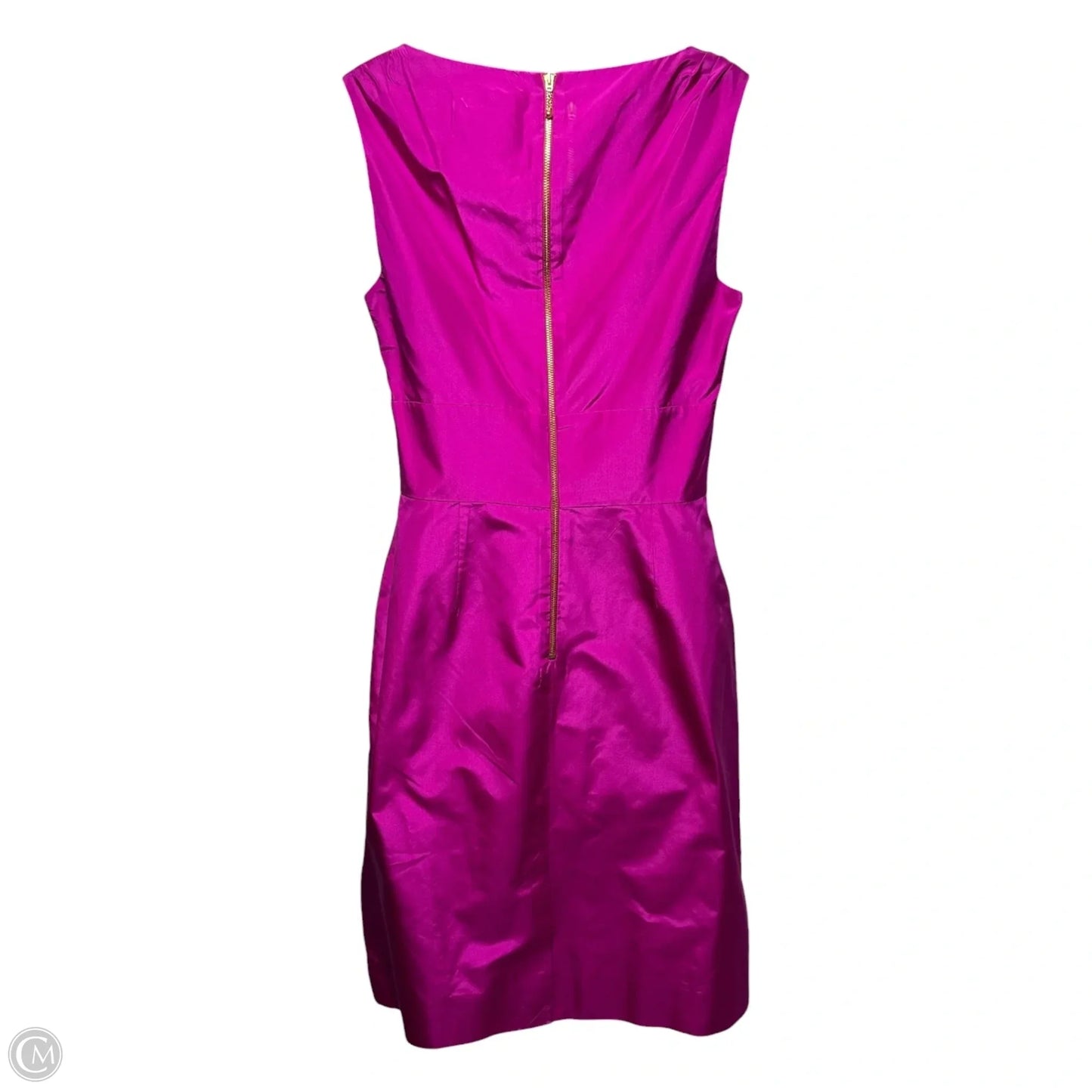 Blaine Silk Bow Dress Designer By Kate Spade In Purple, Size: 6
