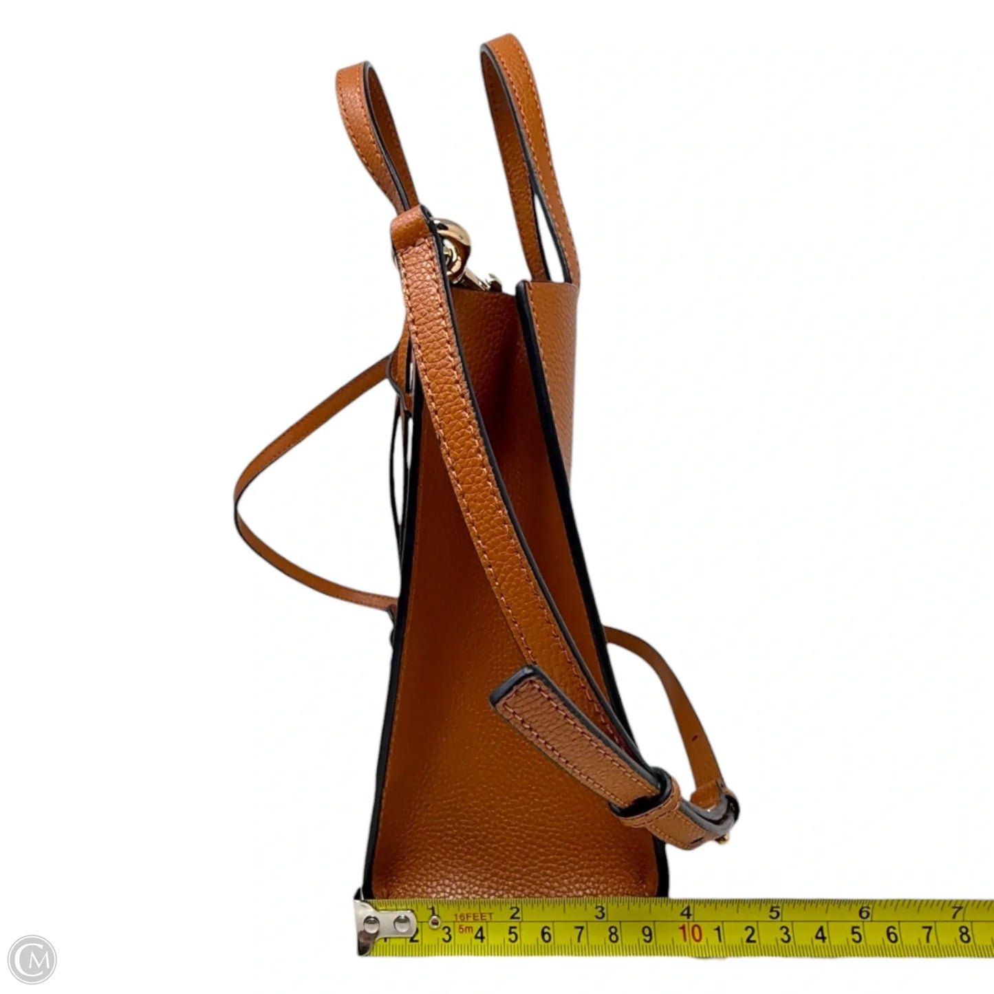 Mini Grind Leather Tote Luxury Designer By Marc Jacobs, Size: Small