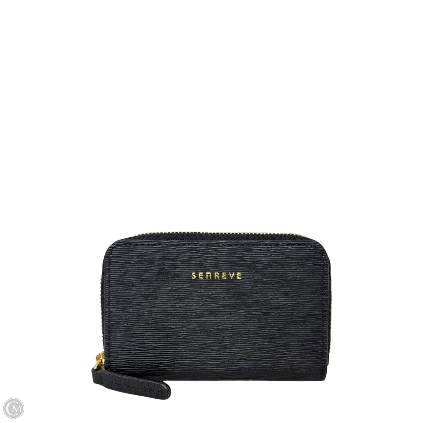 Textured Leather Zip Card Wallet By Senreve, Size: Small