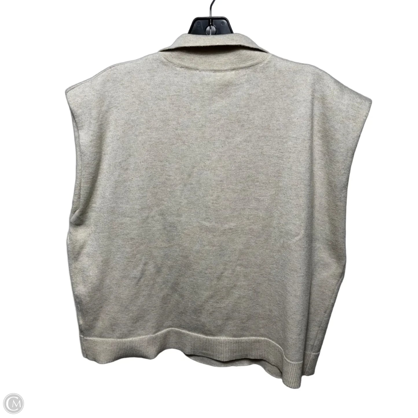 Top Sleeveless By Anthropologie In Cream, Size: L