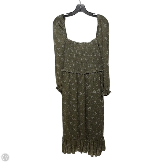 Smocked Chest Dress Casual Maxi By Rd Style In Floral Print, Size: L