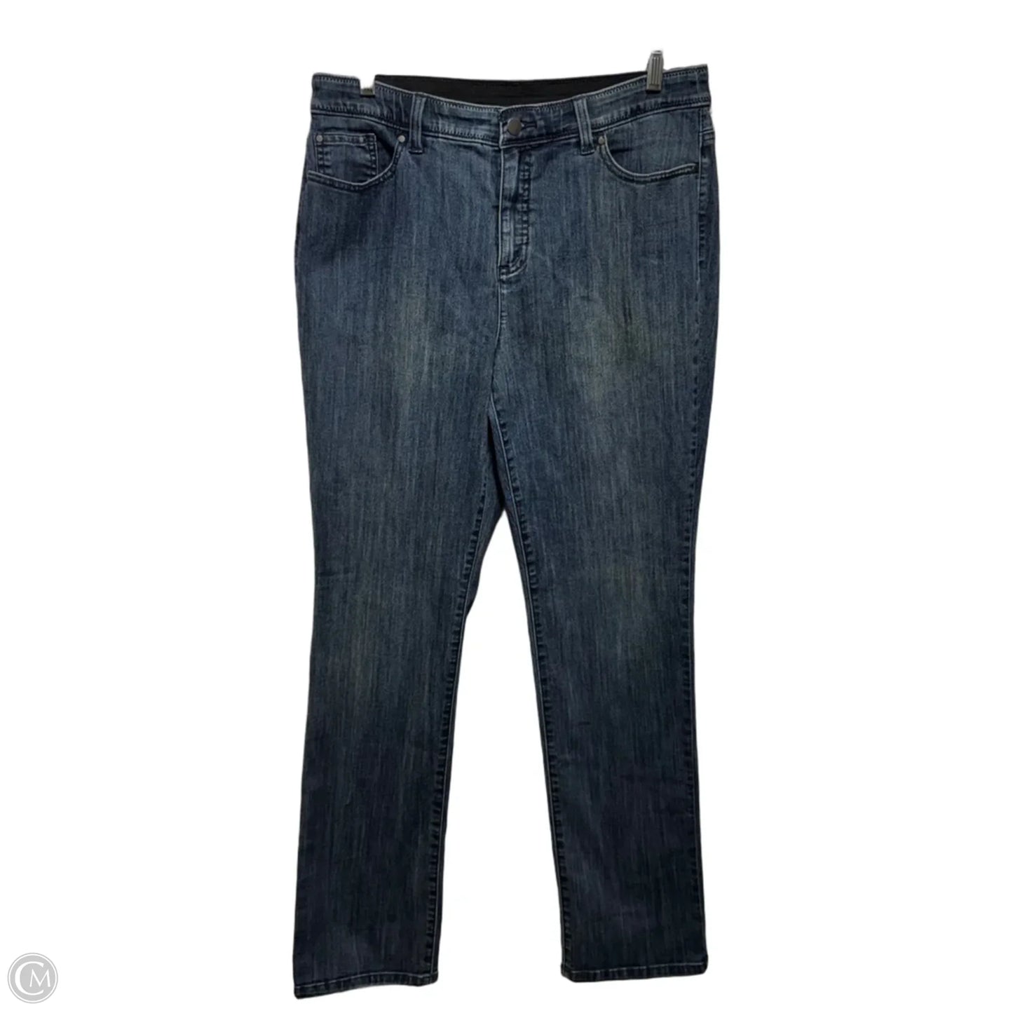 Slimming Jeans Straight By Chicos In Blue Denim, Size: 10