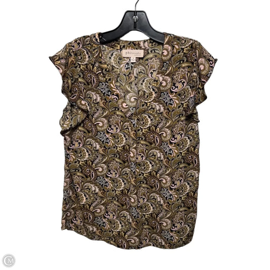 Top Short Sleeve By Philosophy In Multi-colored, Size: S