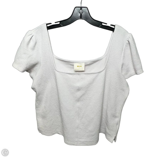Top Short Sleeve By Maeve In White, Size: Xl ESTIMATED