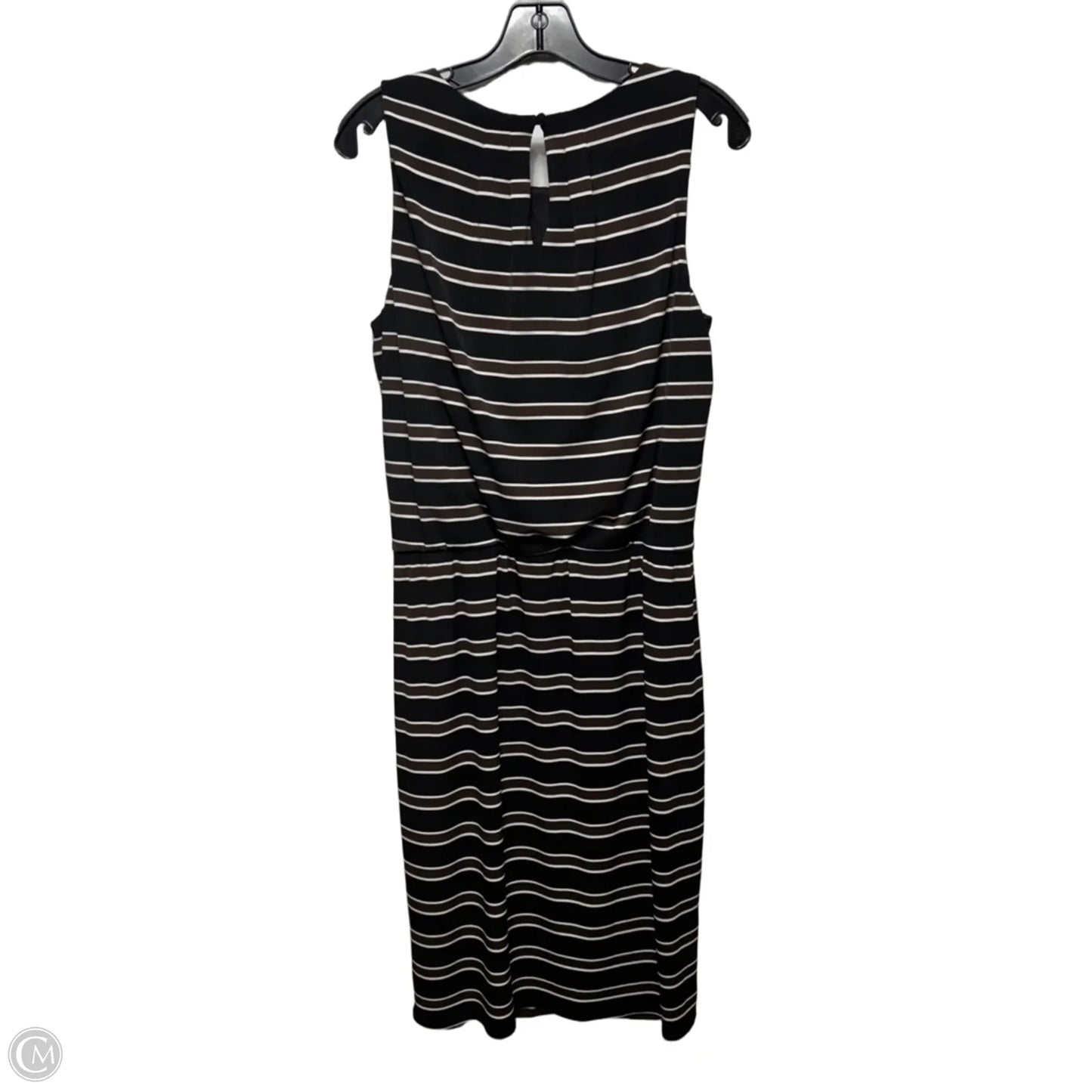 Dress Casual Midi By White House Black Market In Striped Pattern, Size: 12