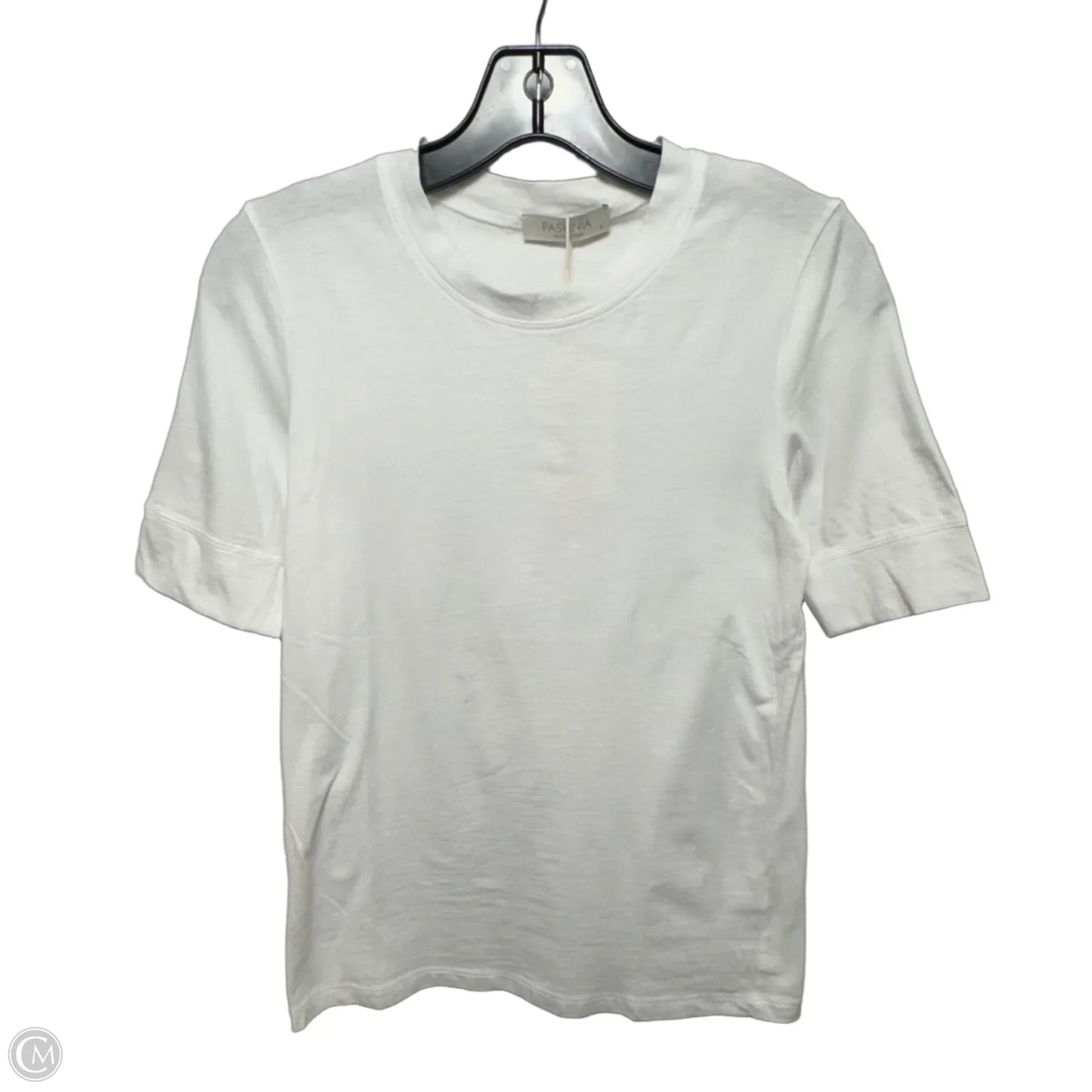 Luna Top Short Sleeve Basic By Pashnia In White, Size: S