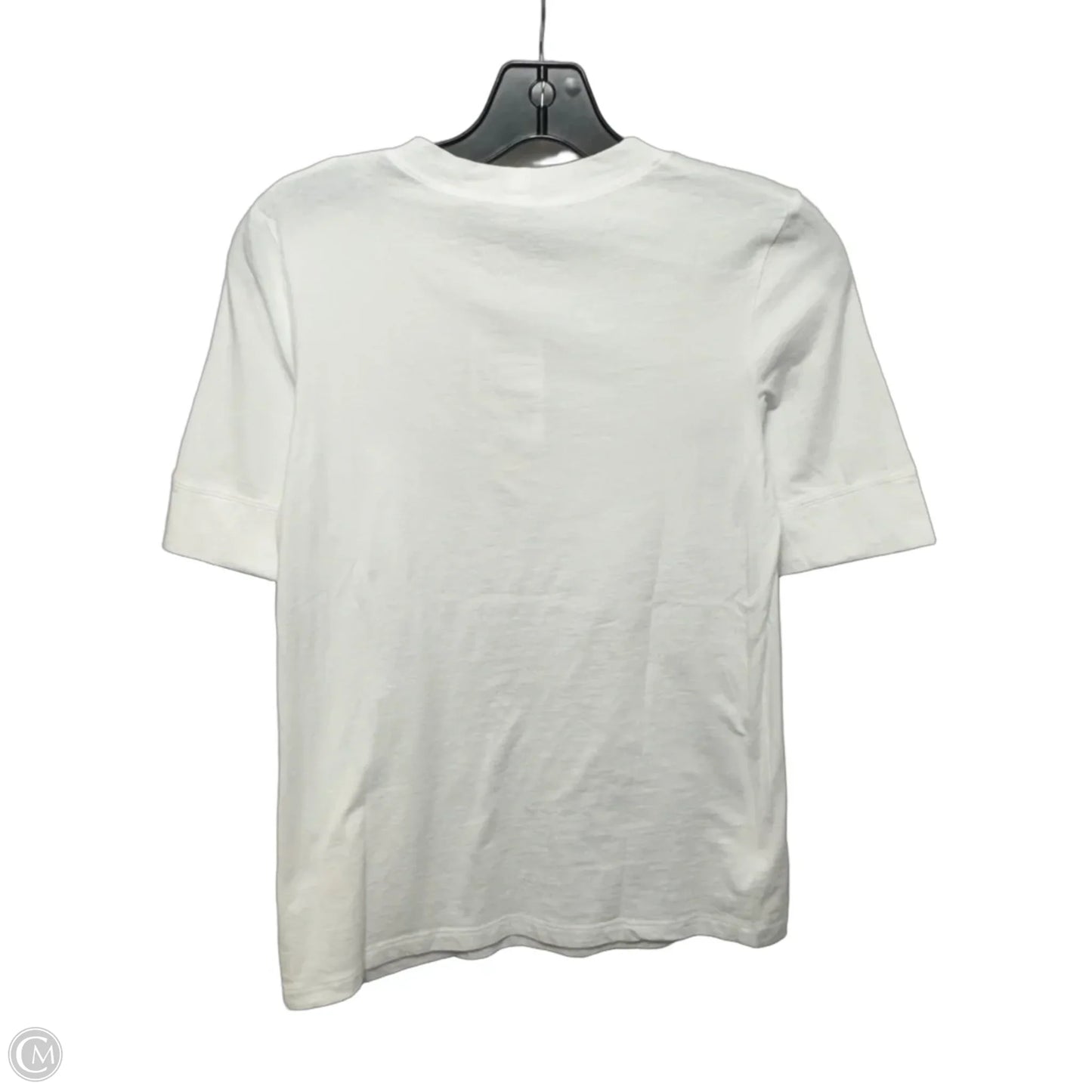 Luna Top Short Sleeve Basic By Pashnia In White, Size: S