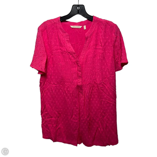Top Short Sleeve By Soft Surroundings In Pink, Size: M