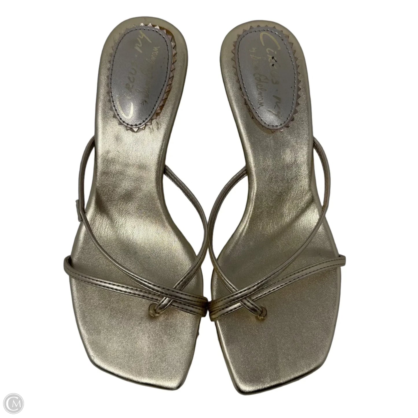 Strappy Sandals Heels Kitten By Circus By Sam Edelman In Gold, Size: 7