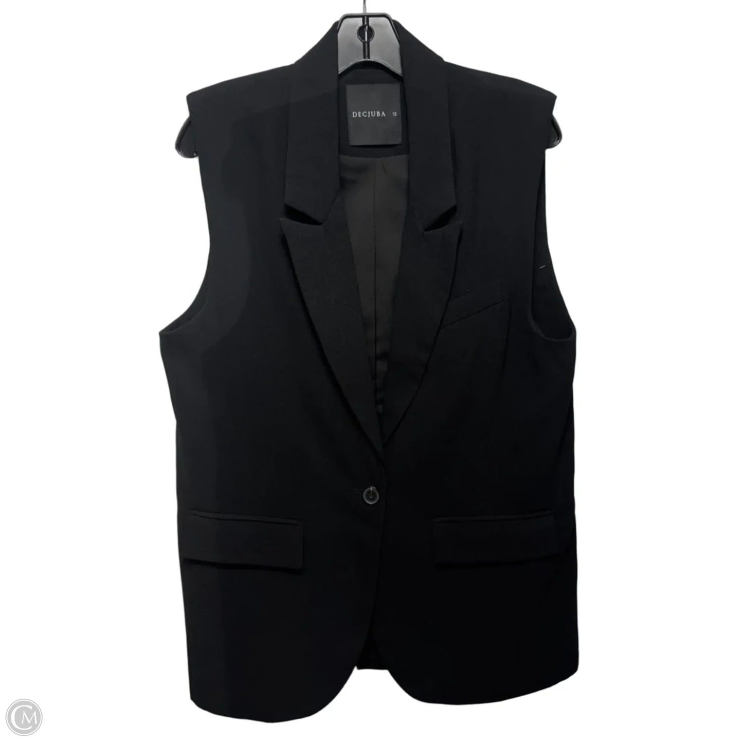 Vest Blazer By Decjuba In Black, Size: 12
