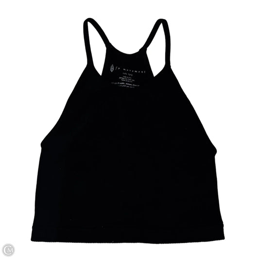 Ribbed Crop Athletic Tank Top By Free People In Black, Size: Xs
