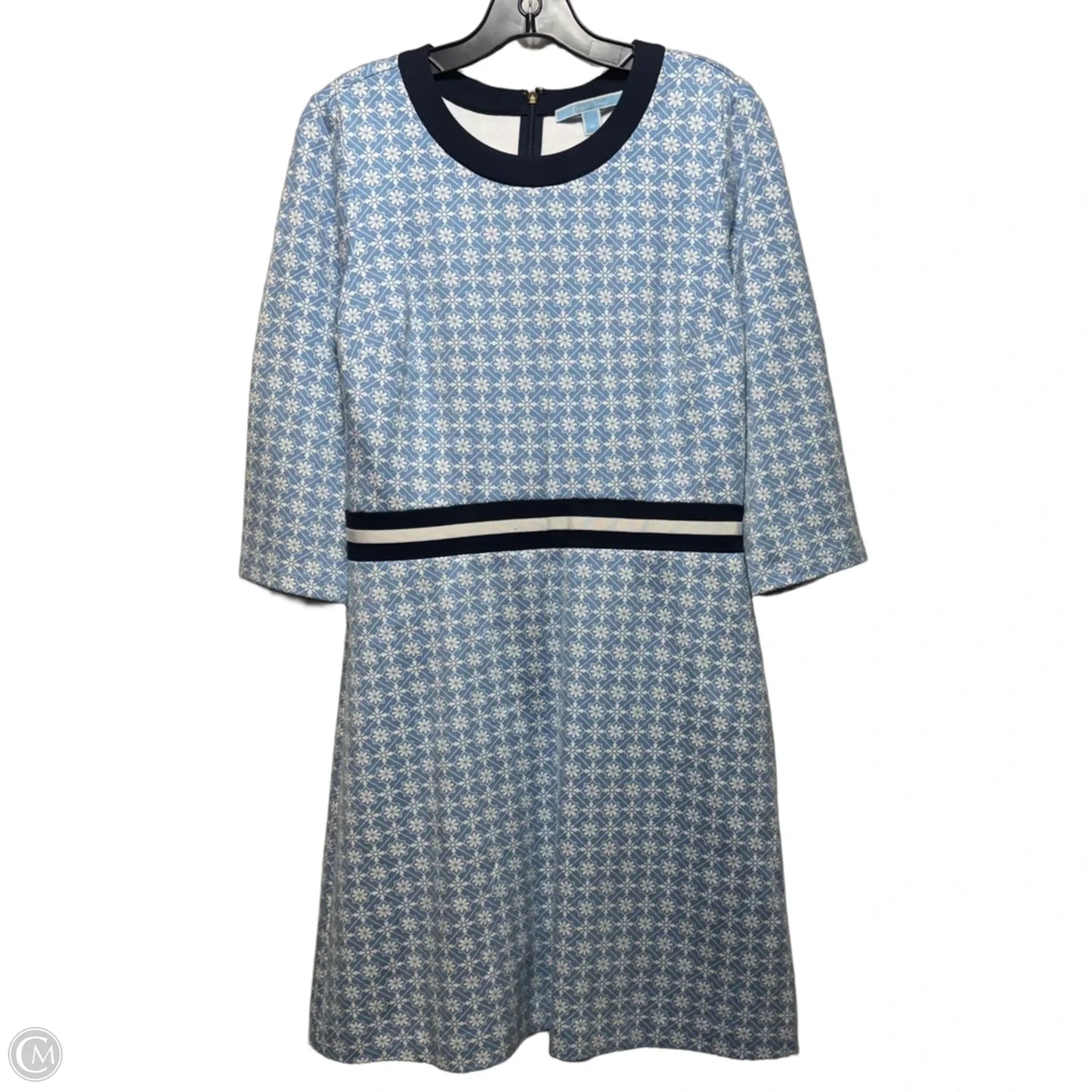 Dress Casual Short By Draper James In Blue & White, Size: M