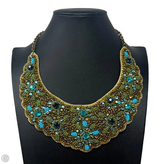Crystal Beaded Bib Necklace Statement By Deepa Gurnani