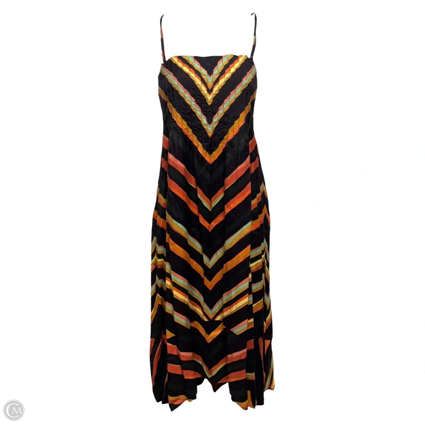 Chevron Slip Dress By Anthropologie In Striped Pattern, Size: S