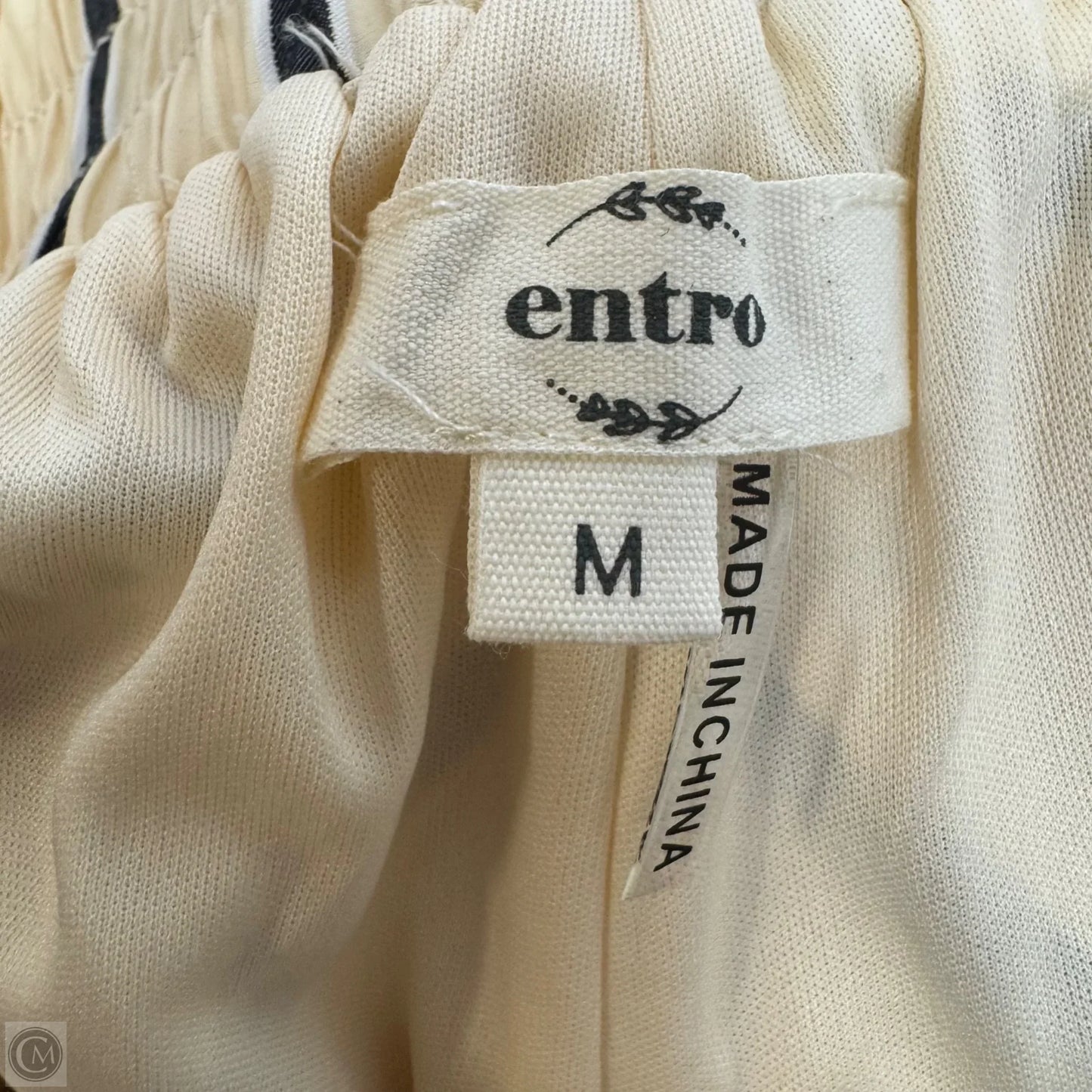 Shorts Set By Entro In Striped Pattern, Size: M