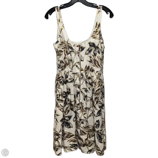 Linen Front Zip Dress Casual Short By J. Crew In Multi-colored, Size: 2