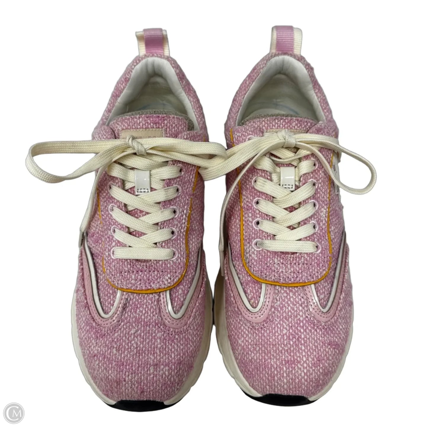 Good Luck Tweed Trainers Shoes Designer By Tory Burch In Pink, Size: 9.5