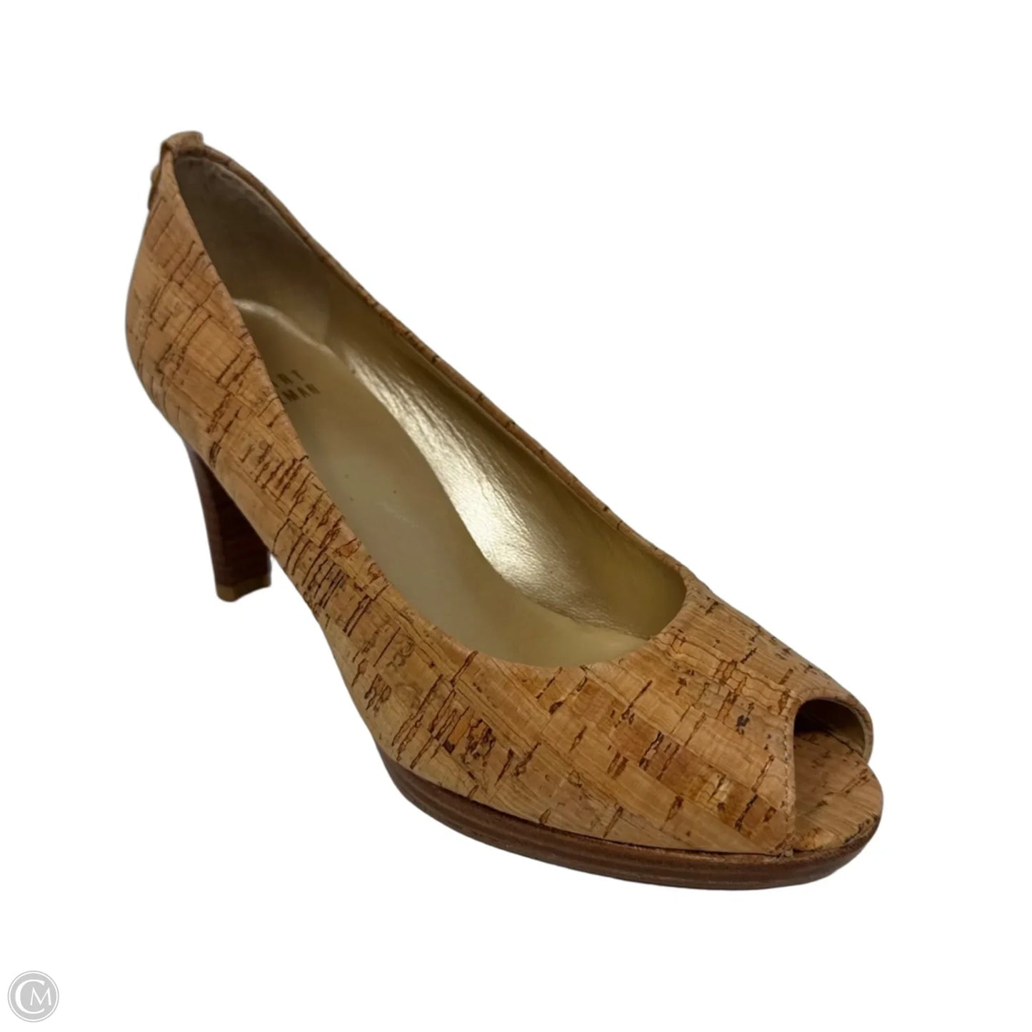 Cork Heels Shoes Designer By Stuart Weitzman In Tan, Size: 6