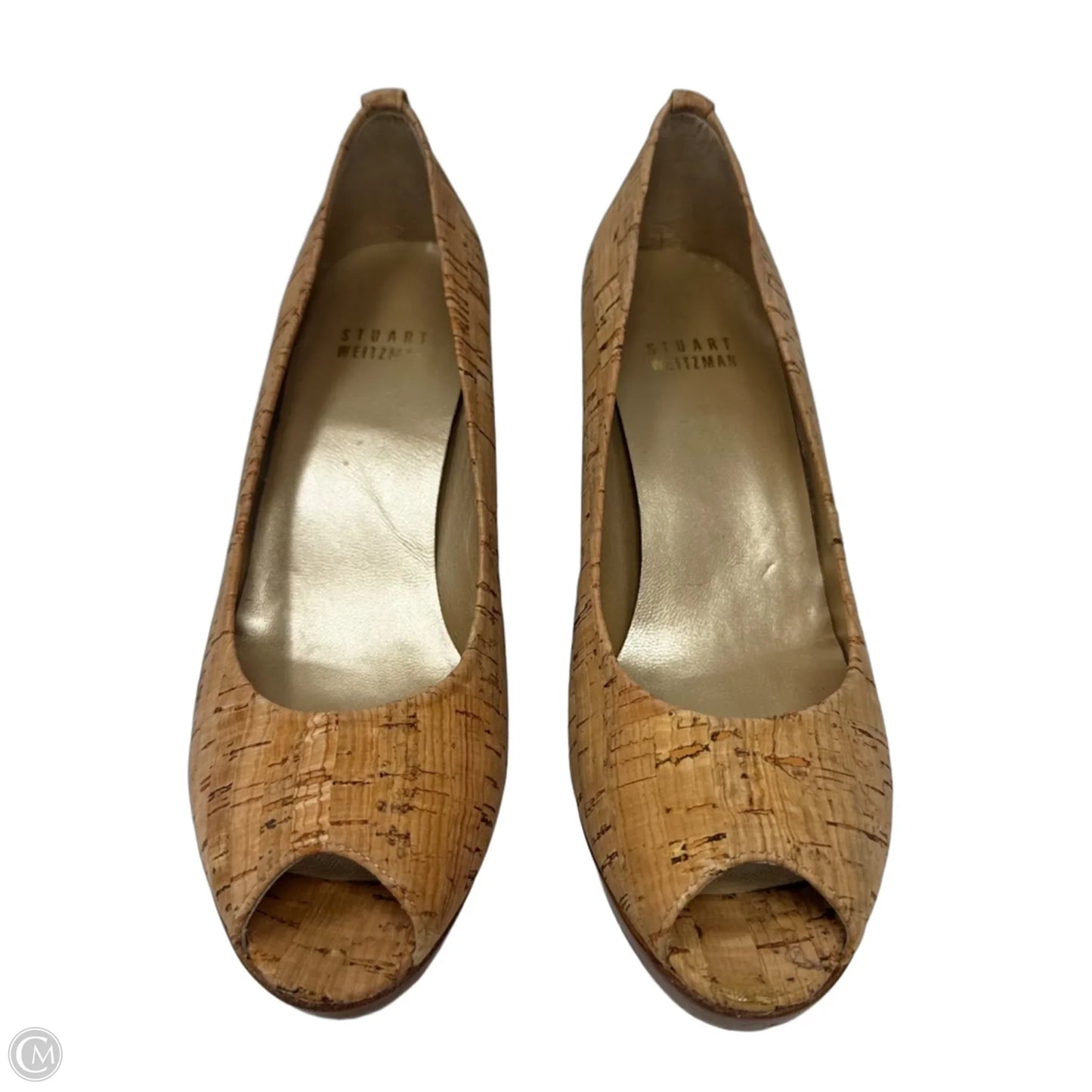 Cork Heels Shoes Designer By Stuart Weitzman In Tan, Size: 6
