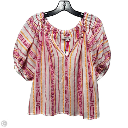 Top Short Sleeve By Velvet By Graham & Spencer In Multi-colored, Size: S