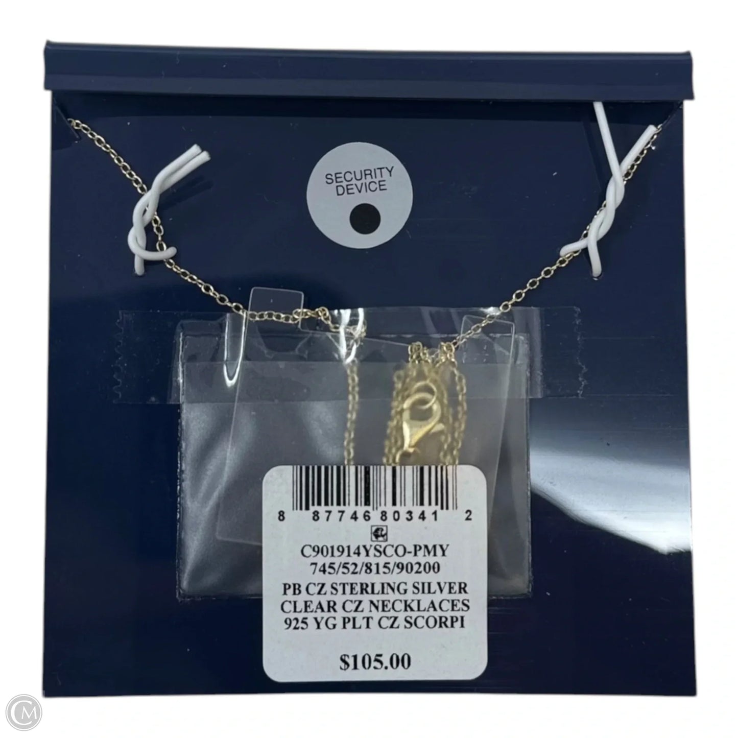 Scorpio CZ & Gold Over Sterling Necklace Pendant