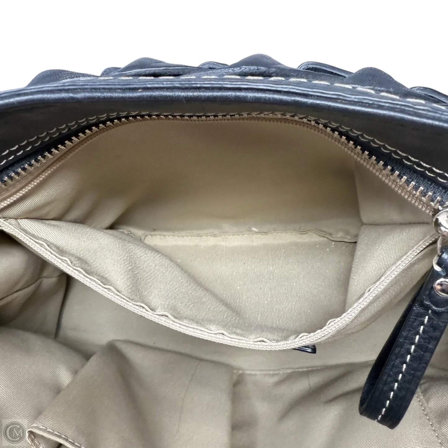 Hamptons Pebbled Leather Carryall Designer By Coach, Size: Medium