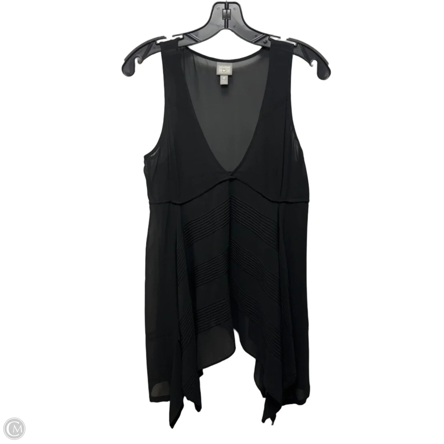 Top Sleeveless By Converse In Black, Size: M