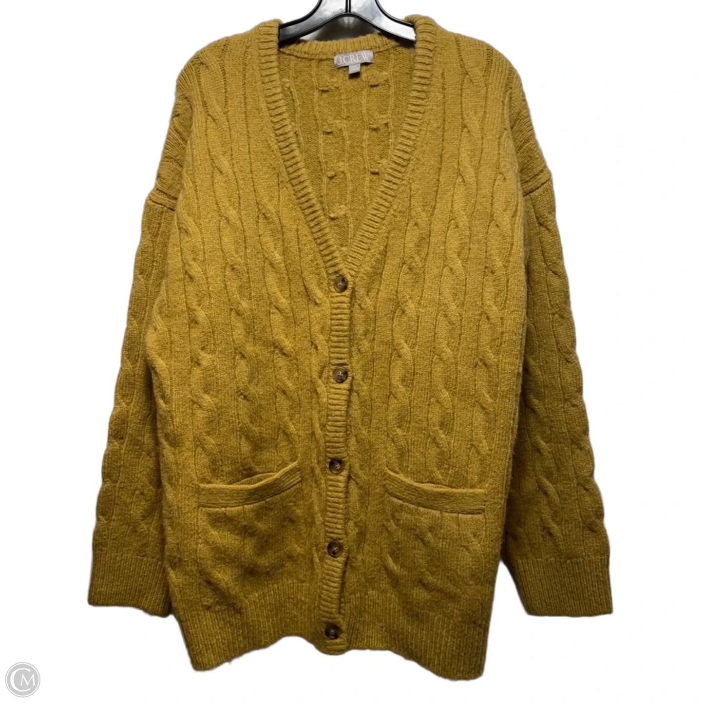 Sweater Cardigan By J. Crew In Tan, Size: M