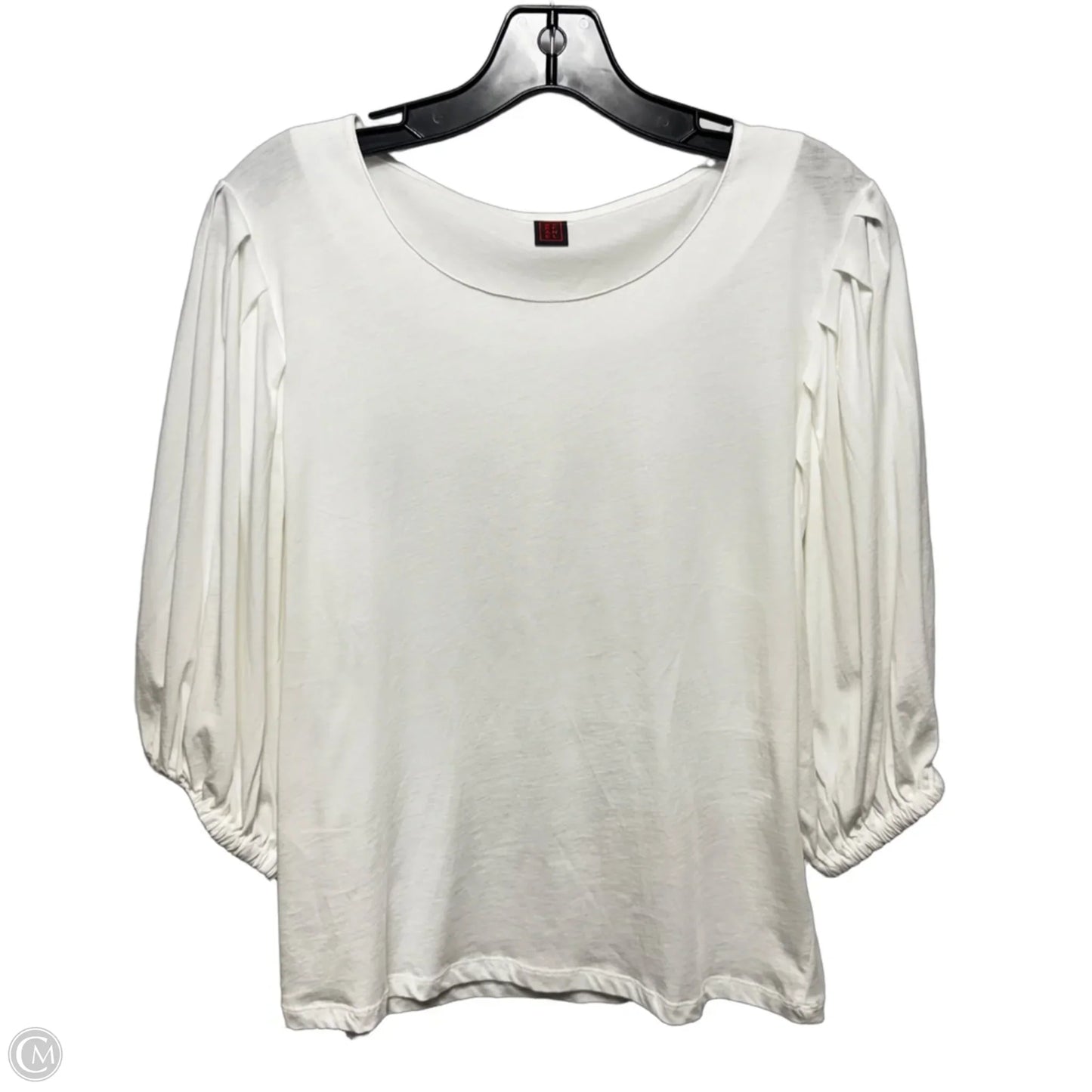 Top 3/4 Sleeve By Stefanel In White, Size: M