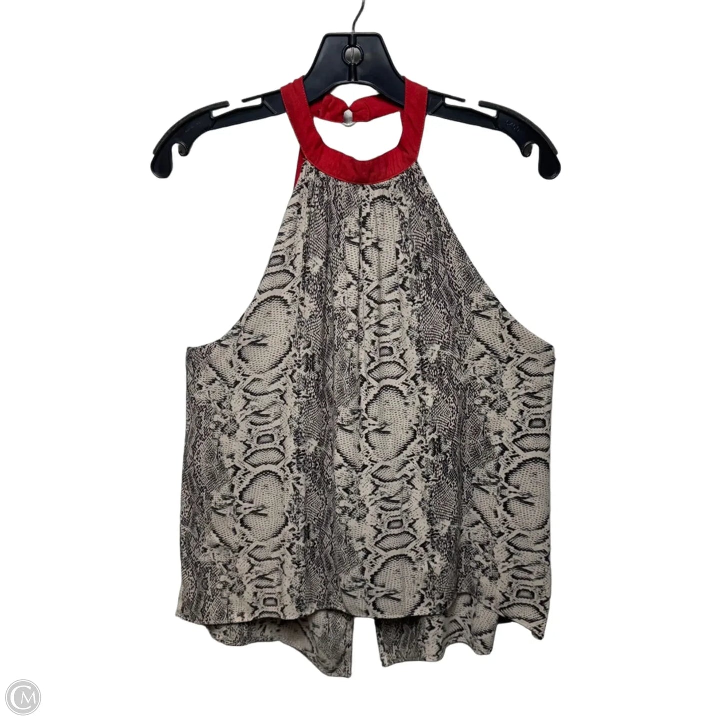 Through The Night Halter Top Sleeveless By Free People In Snakeskin Print, Size: S