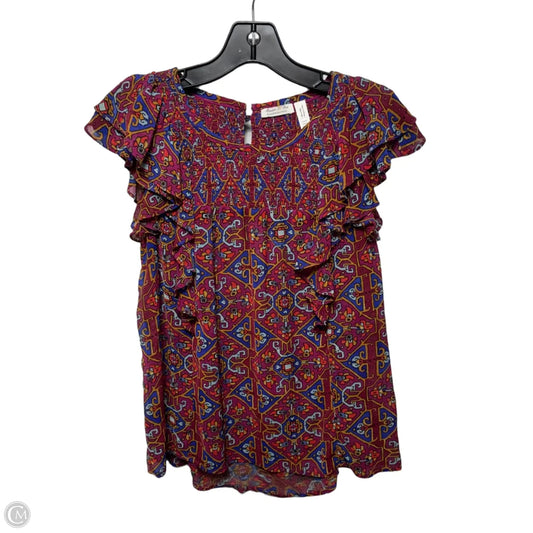 Top Sleeveless By Meadow Rue By Anthropologie In Geometric Pattern, Size: 2