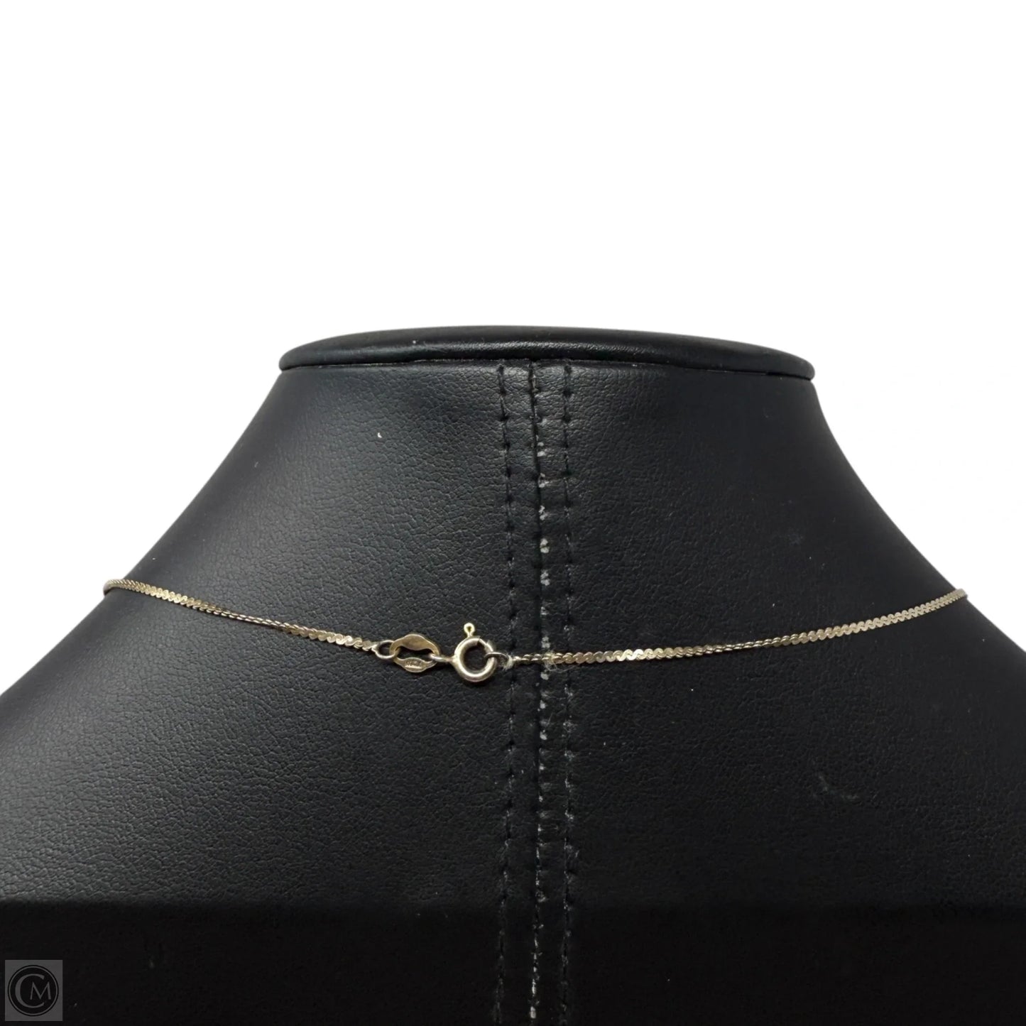 Italian Sterling Silver CZ Solitaire Pendant S-Chain Necklace By Uno Italy