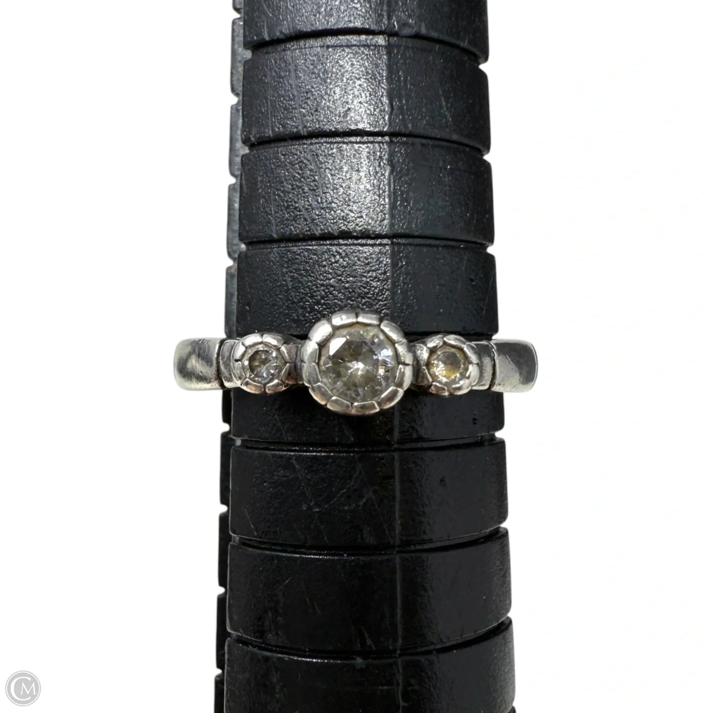 Sterling Silver & CZ Trio Ring By Silpada, Size: 5