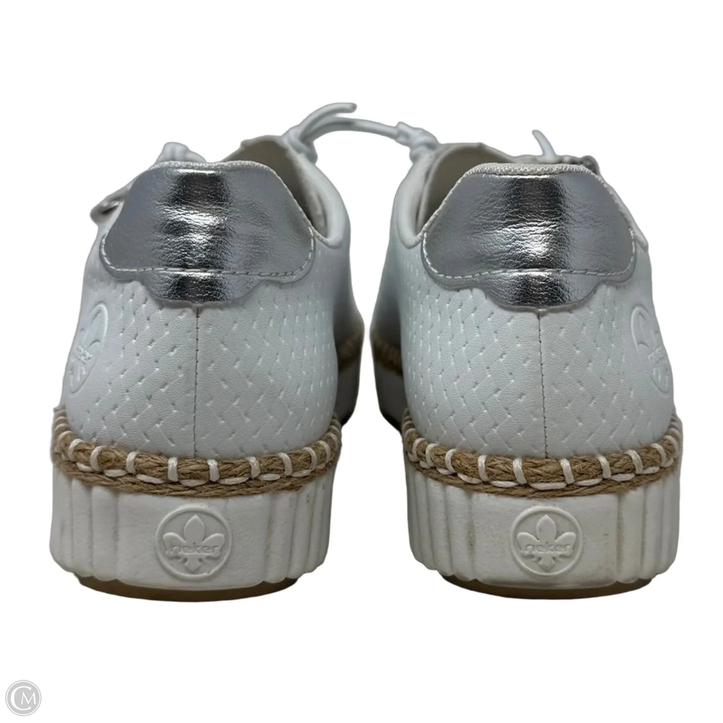 M2940-80 Alabama Platform Zip Sneakers By Riekers In White, Size: 8.5 (39)