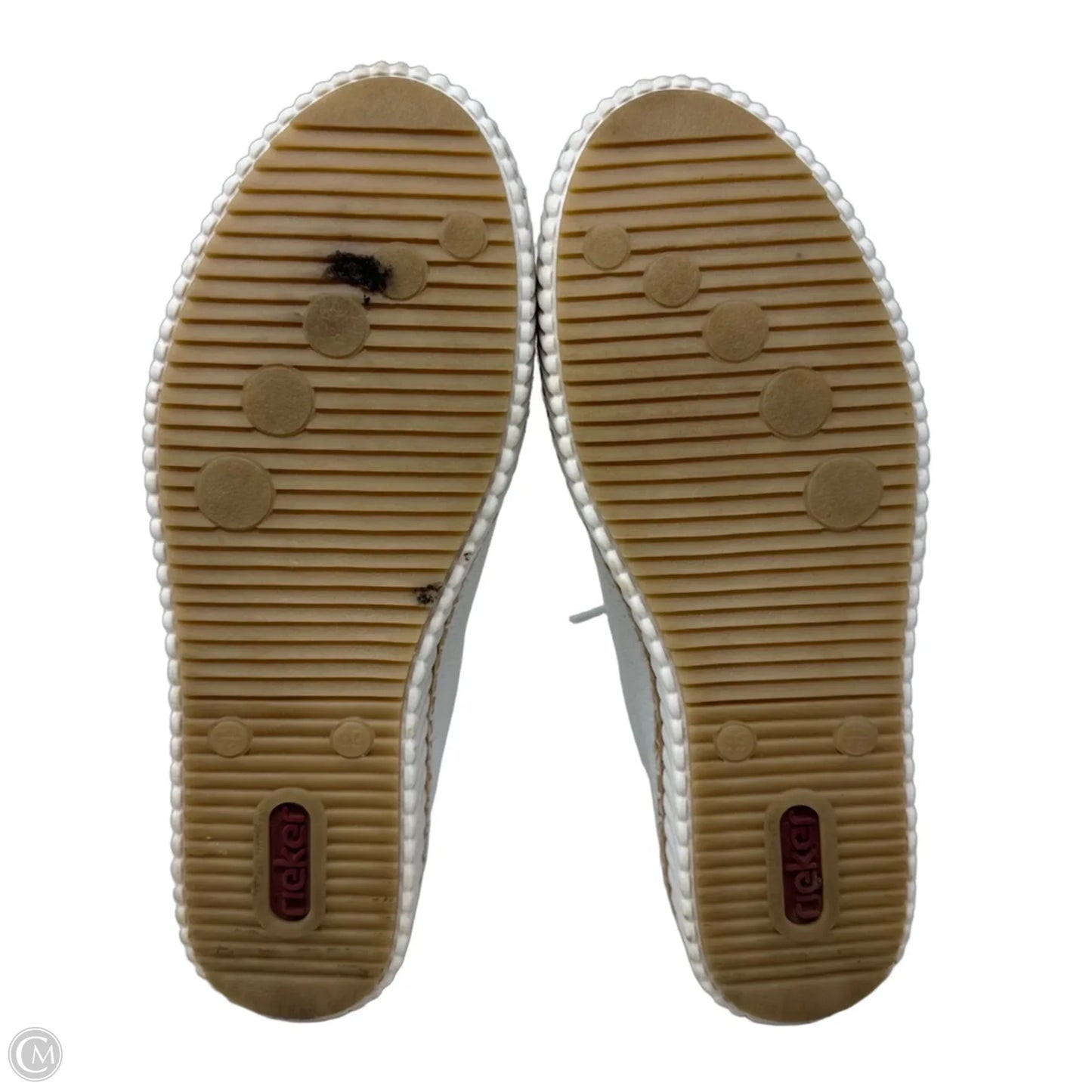 M2940-80 Alabama Platform Zip Sneakers By Riekers In White, Size: 8.5 (39)