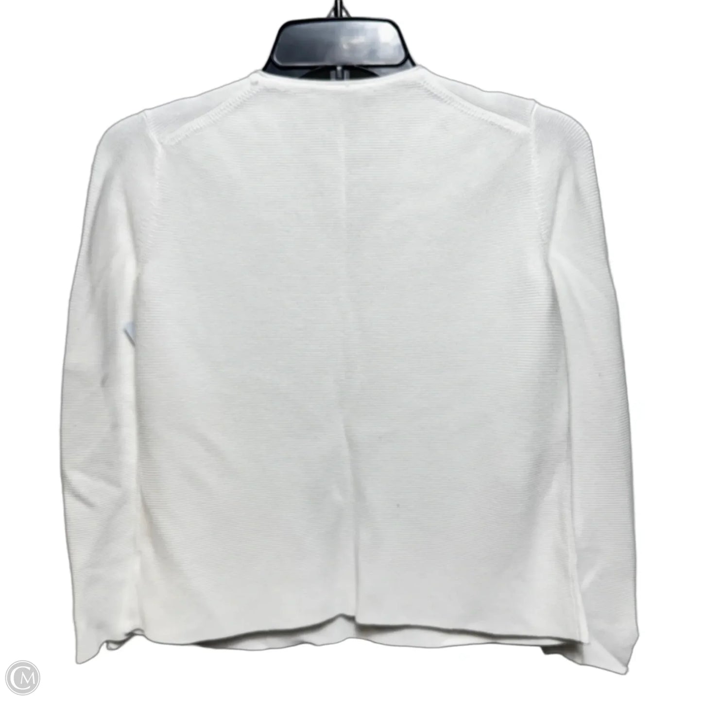 Knit Top Long Sleeve By St. John In White, Size: M