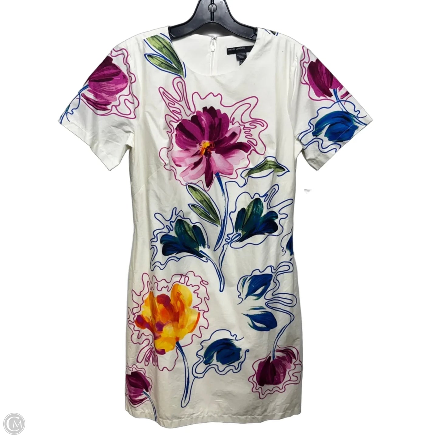 Dress Casual Short By Maggy London In Floral Print, Size: 10