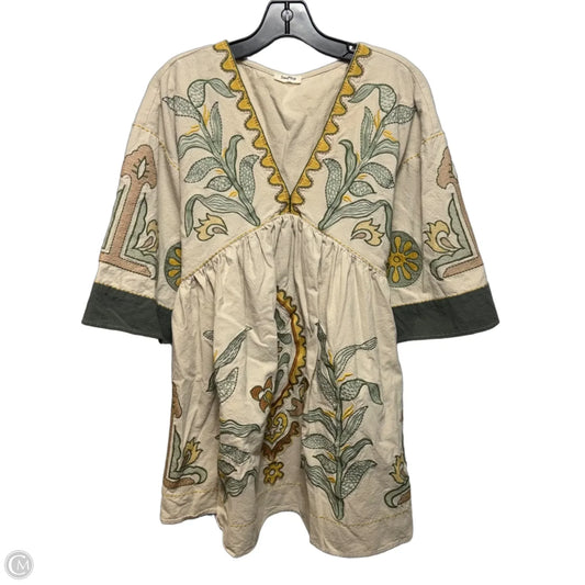 Embroidered Tunic Short Sleeve By Sunday Up In Multi-colored, Size: L