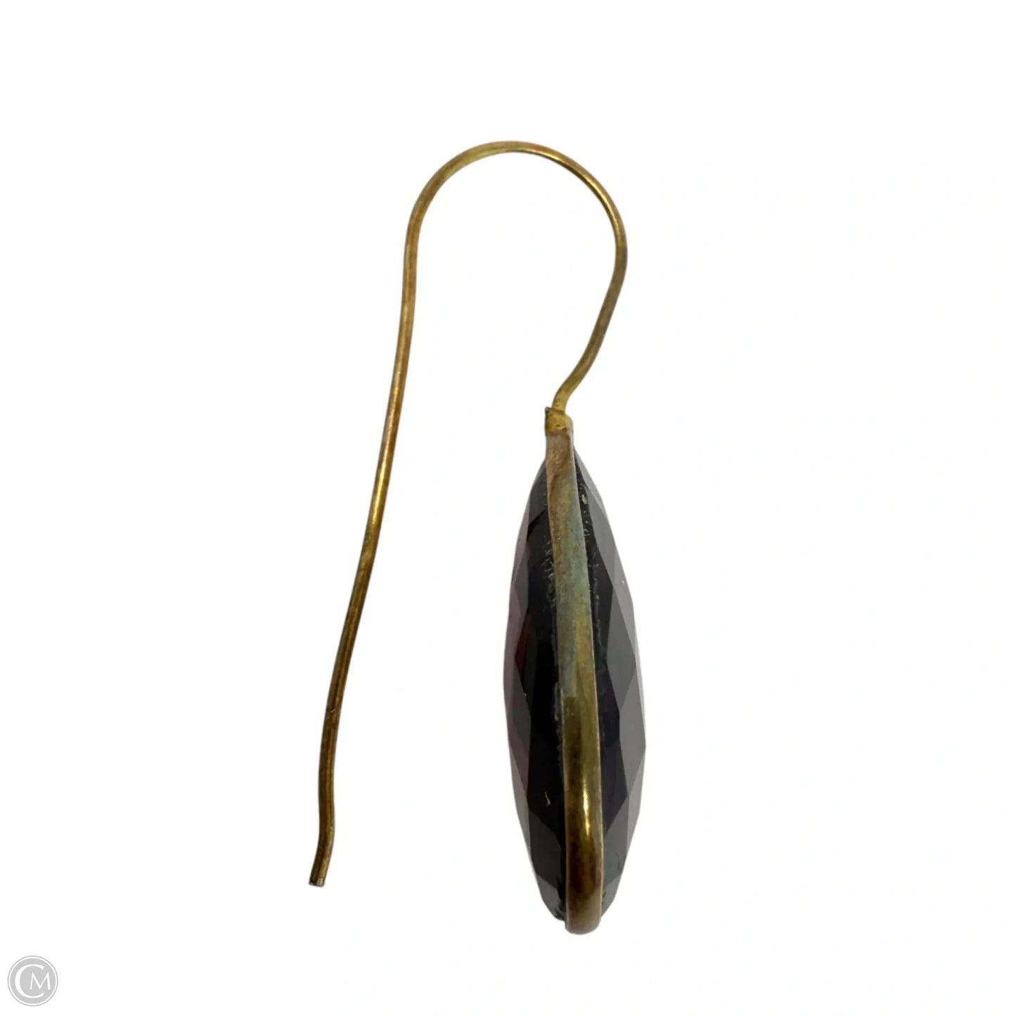 Faceted Purple Teardrop Earrings