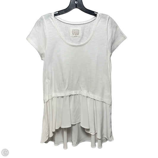 Top Short Sleeve By Postmark In White, Size: M