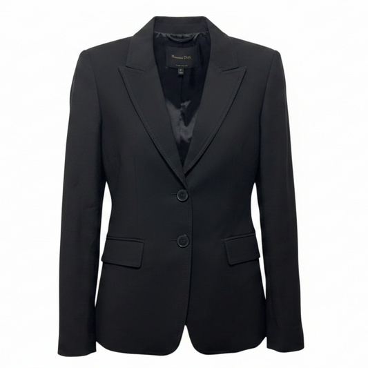 Blazer By Massimo Dutti In Black, Size: 2