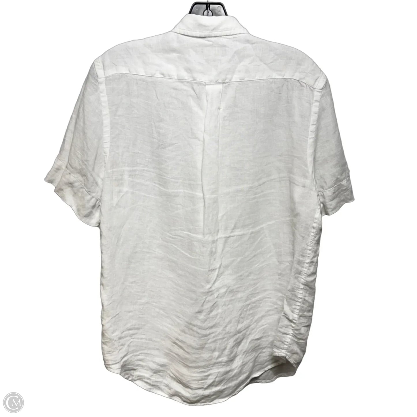 MEN’S Linen Top Short Sleeve By Polo Ralph Lauren In White, Size: M MEN’S