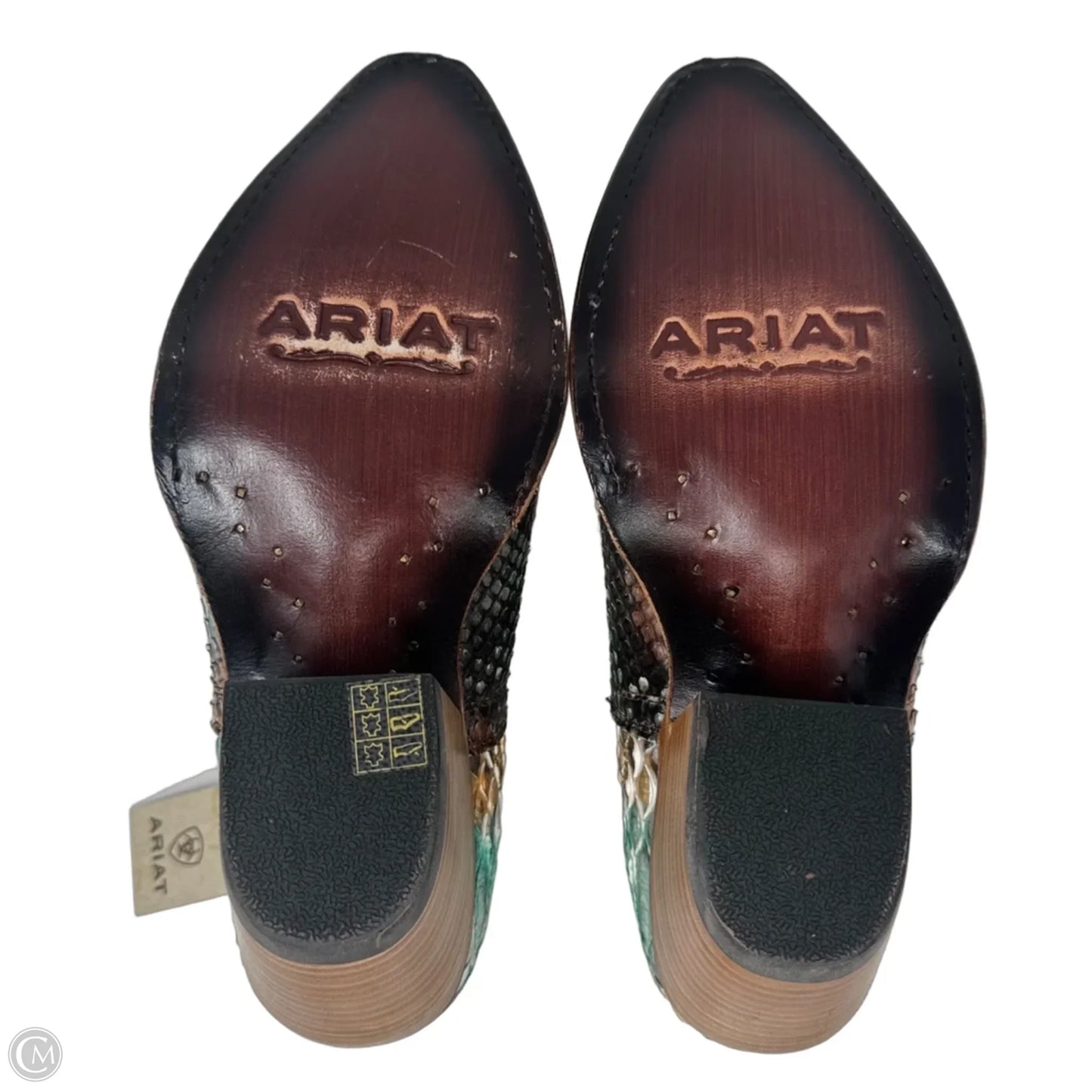 Dixon Python Boots Western By Ariat In Snakeskin Print, Size: 7.5