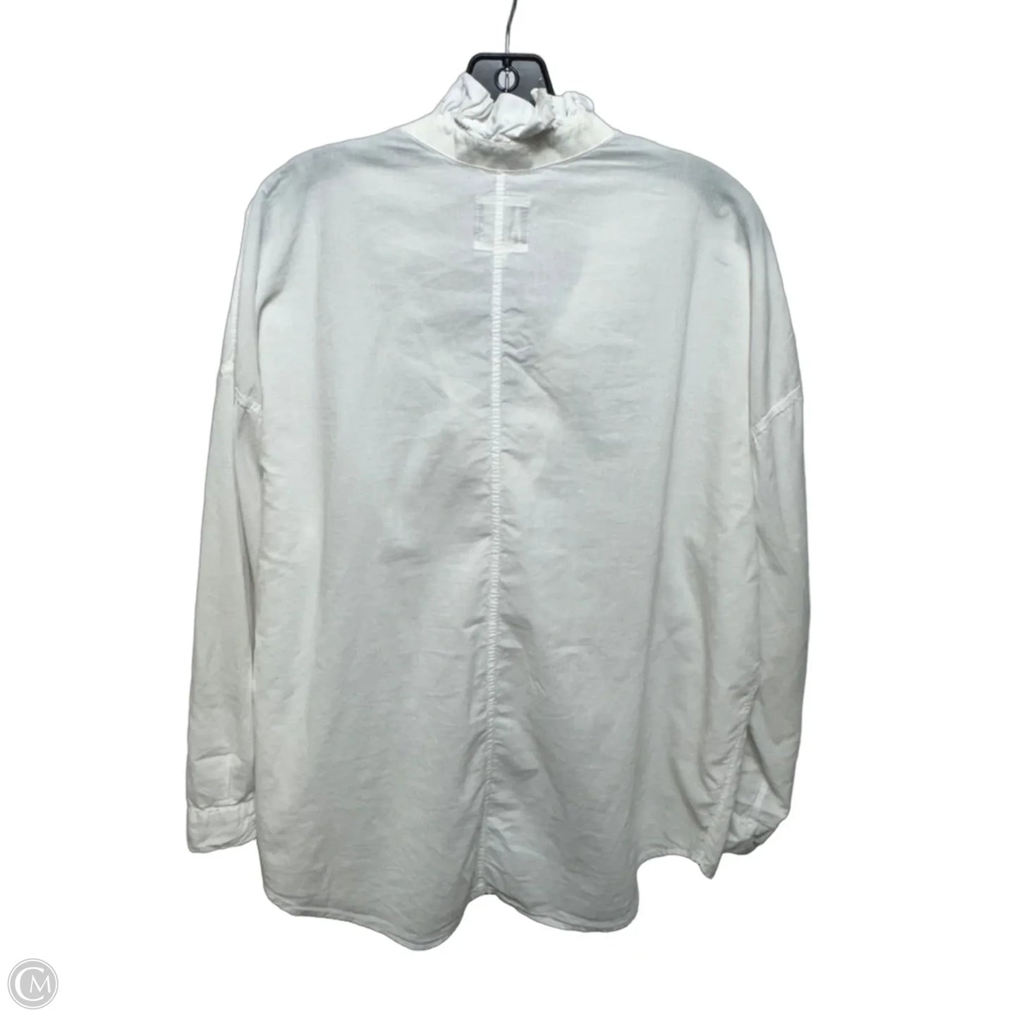 Top Long Sleeve By A Shirt Thing In White, Size: M